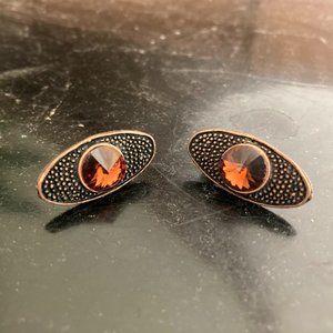 Beautiful Unique Vintage Amber Earrings